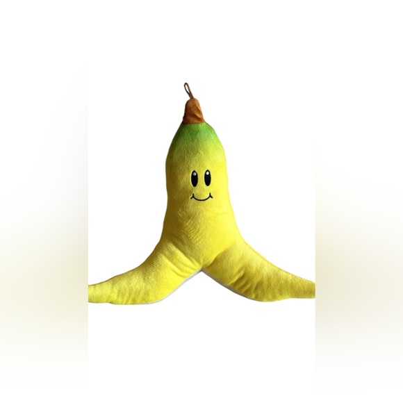 SÚPER MARIO KART MOCCHI MOCCHI BANANA PLUSH TOY NINTENDO - Picture 1 of 7